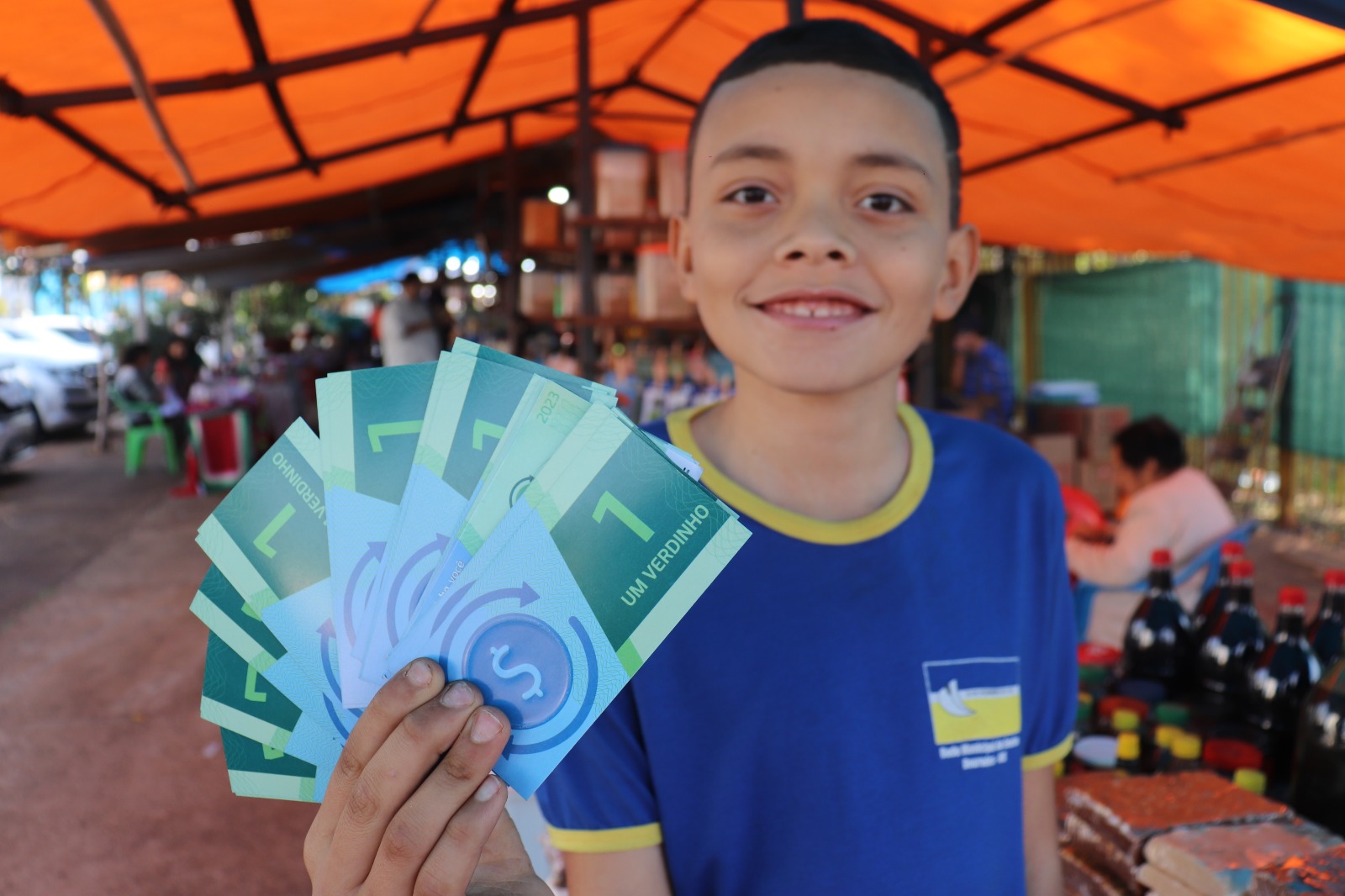 Alunos ‘fazem a feira’ com Recicla Verdinho, programa de educação financeira e ambiental do Cidade Empreendedora